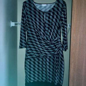 New York & Company Houndstooth Dress- Size Large